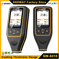SNDWAY SW-6310A/B Coating Thickness Meter Gauge 1700um Car Paint Film Tester Ceramic Metal Coating Automotive Paint Micrometer