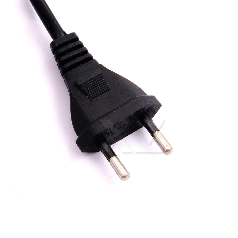 Hotest 1pcs Europe European EU plug power supply Cable 2-prong 2 power outlet Cord IEC 320 IEC320 C7 for Laptop Notebook