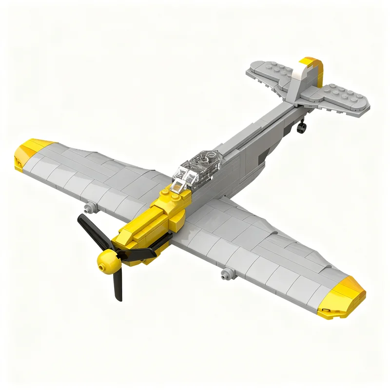 

214PCS MOC Creative Model Clutch Creations Messerschmitt BF109 Building Blocks Assembly Building Blocks Display Birthday Gift