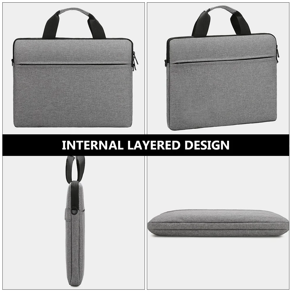 

15.6 Inch Laptop Bag Large Capacity Shoulder Messenger Case Handheld Computer Storage Organizer For Travel Work School Gift