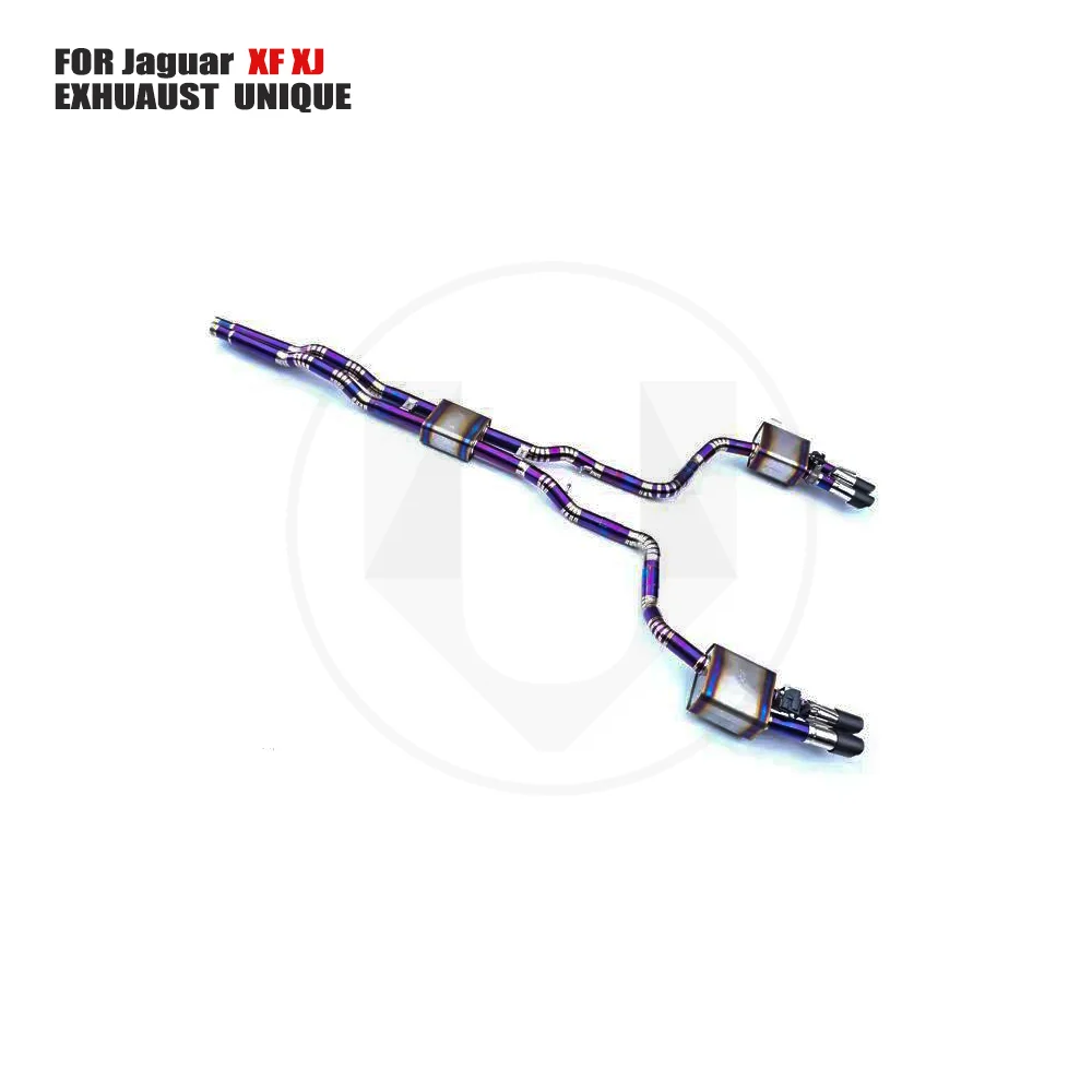 UNIQUE Titanium Alloy Exhaust Manifold Downpipe Is Suitable For Jaguar XF XJ Auto Modification Electronic Valve