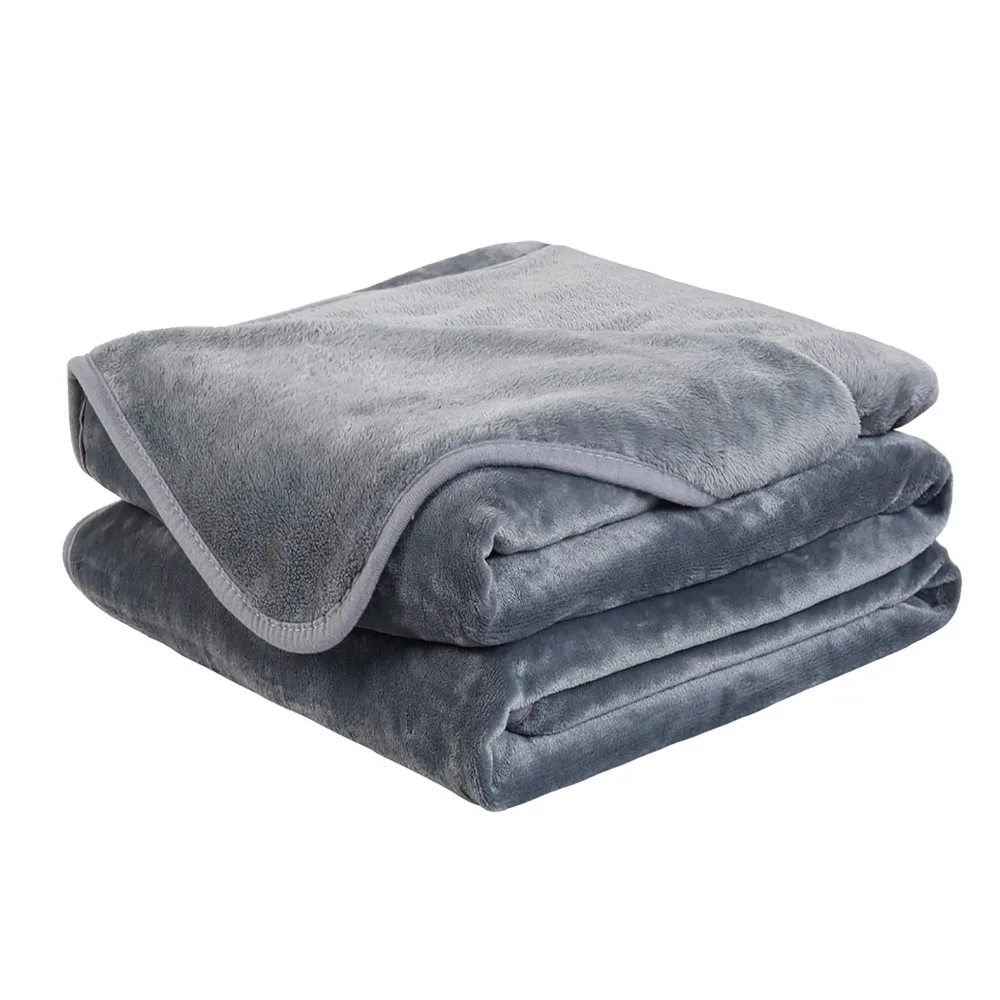 

Электрическое одеяло RUIANBAO, размер 160х130 см, фланелевое, подходит для кроватей и диванов, можно стирать в машине, темно-серое.