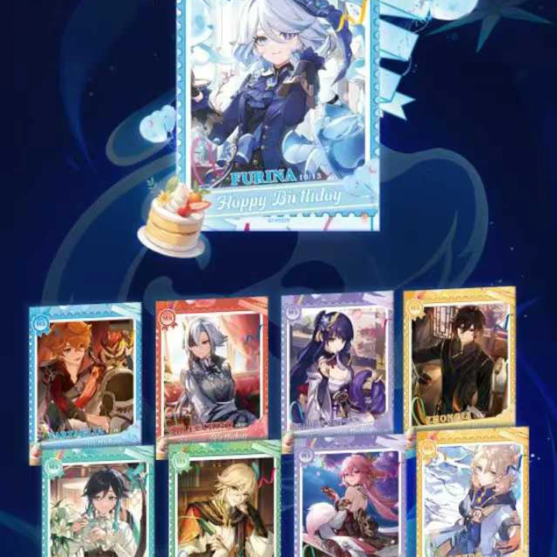 2025 Laiman Genshin Impact Collection Cards Box Epic Craft Card TCG Pack Anime Game CCG Board هدايا تجارية ألعاب لعبة الطاولة