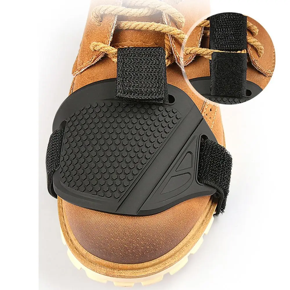 1Pc Not A Pair PVC Motorcycle Shift Shoe Cover Black Non-slip Motorcycle Shoe Cover Motorcycle Shifter Pads Shoes Accessories