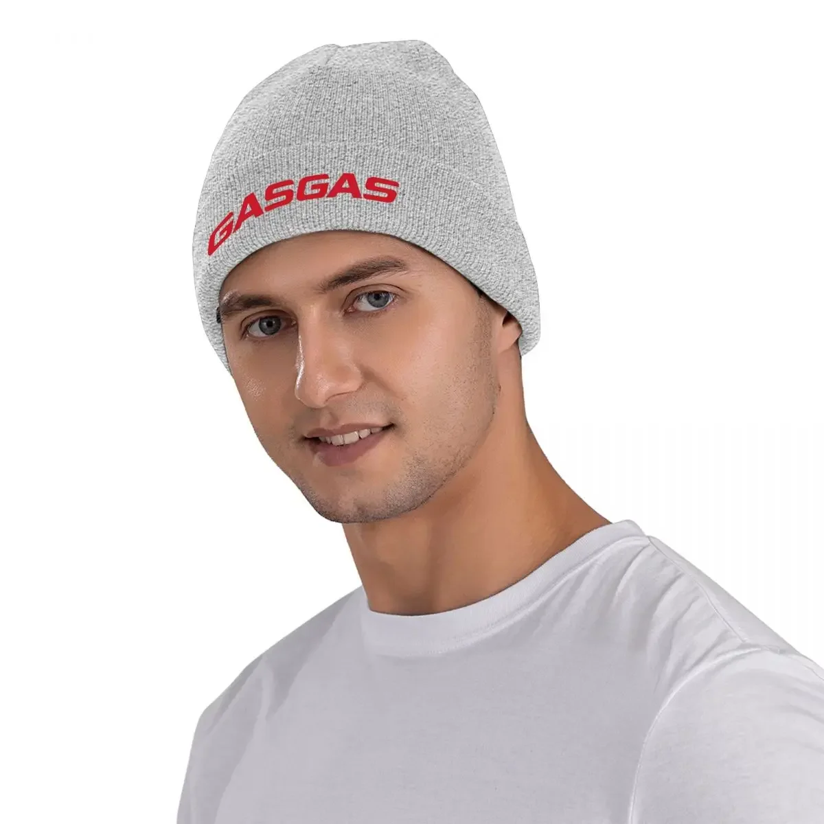 Gasgas Motorcycle Racing Red Knitted Hat Women's Men's Beanie Winter Hat Acrylic Hip Hop Cap