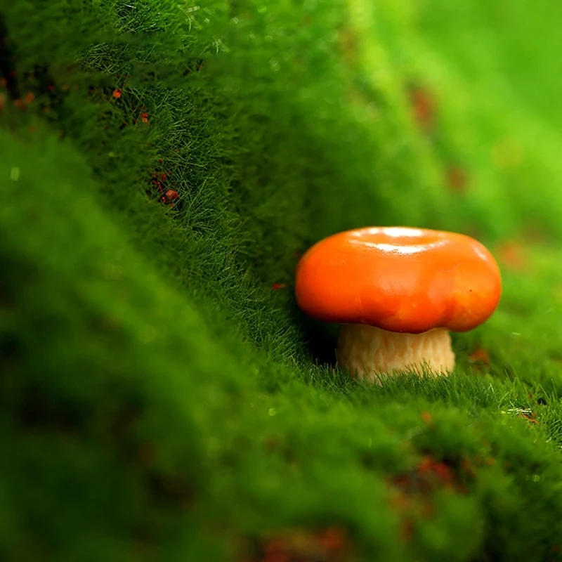 Figurina funghi in resina in miniatura Accessorio multiuso per piante in vaso per decorazione del balcone della camera da
