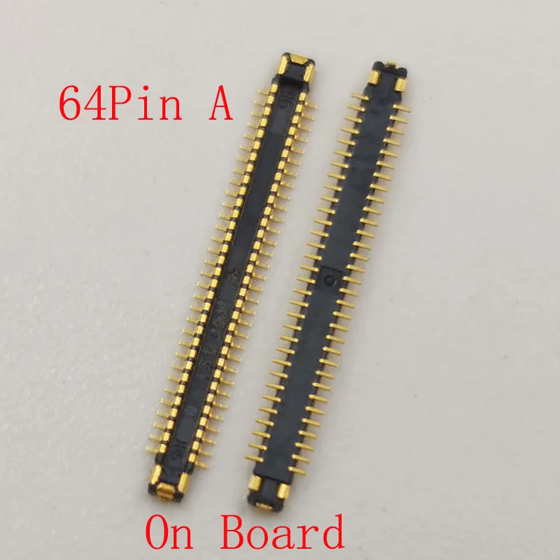 1-20Pcs Lcd Screen Flex Jack Display Plug On Board FPC Connector For Samsung Galaxy Note 8 Note8 S9 S9 Plus S8 S8Plus 64 Pin