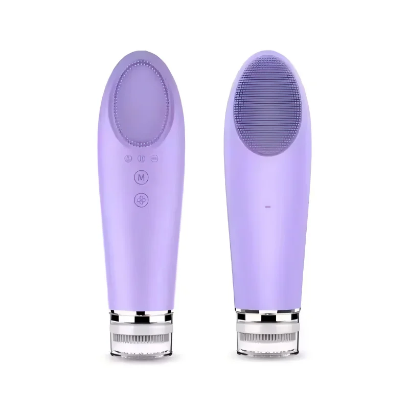 Elektrische 4 in 1 Siliconen Mee-eter Exfoliërende Huidverstrakking Massage Home Spa Gezichtsreiniger Zorg Reiniging Gezichtsborstelreiniger