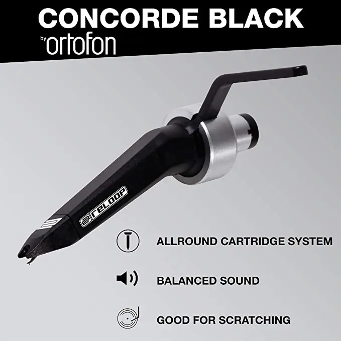 Imagem -04 - Ortofon Alto Vento Reloop Concorde Preto Personalizado Preto dj Cantando Cabeça Stylus Aircraft Cabeça