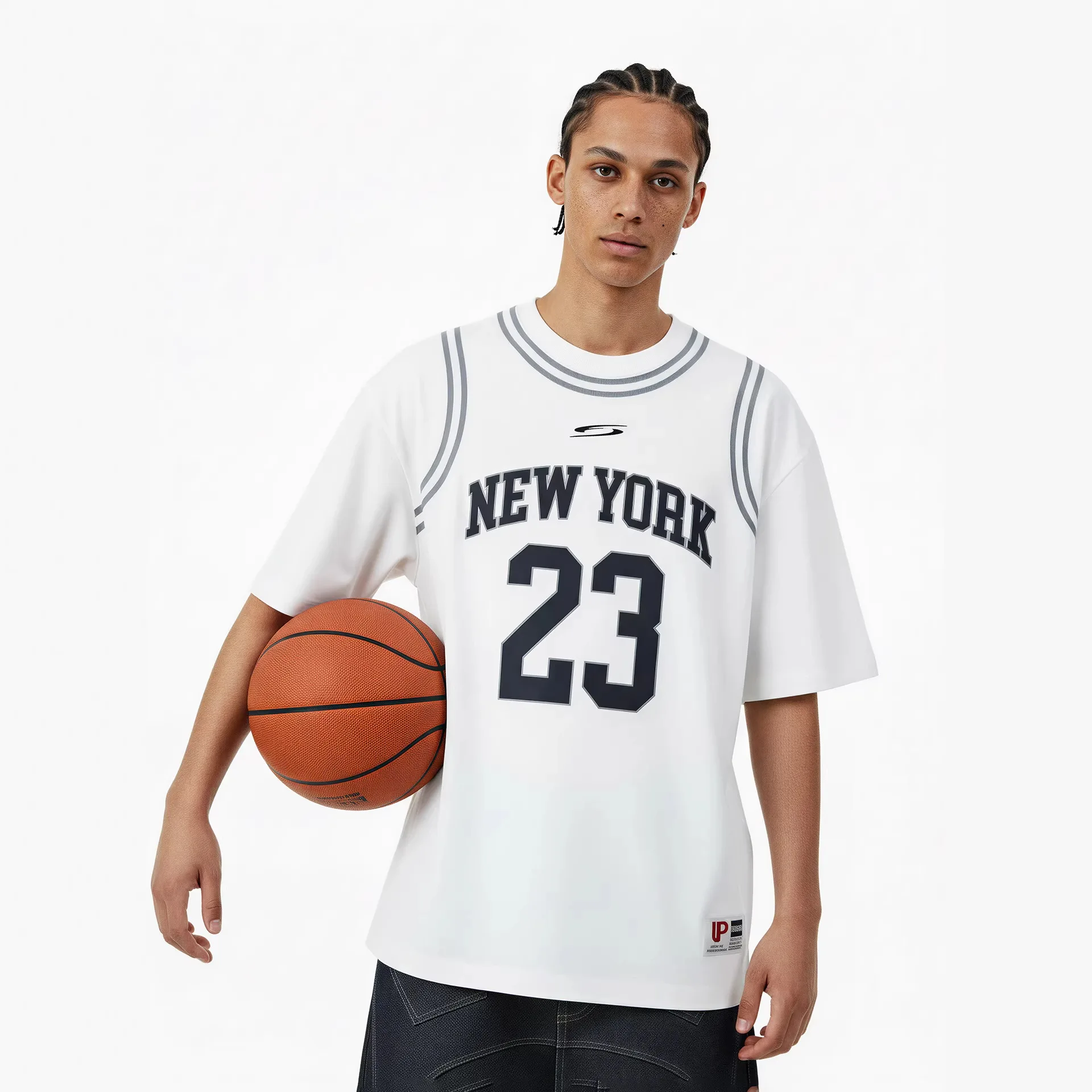 

Новинка: Ретро-футболка с коротким рукавом «Нью-Йорк 23» (эффект двухслойности) — Мужская модная спортивная уличная одежда