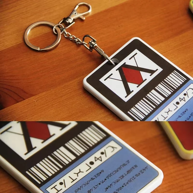 Anime Hisoka Kurapika Killua Zoldyck Cosplay License Card Holders PVC Card Set Cover Case Key Chain Pendant Keychains Prop image 6