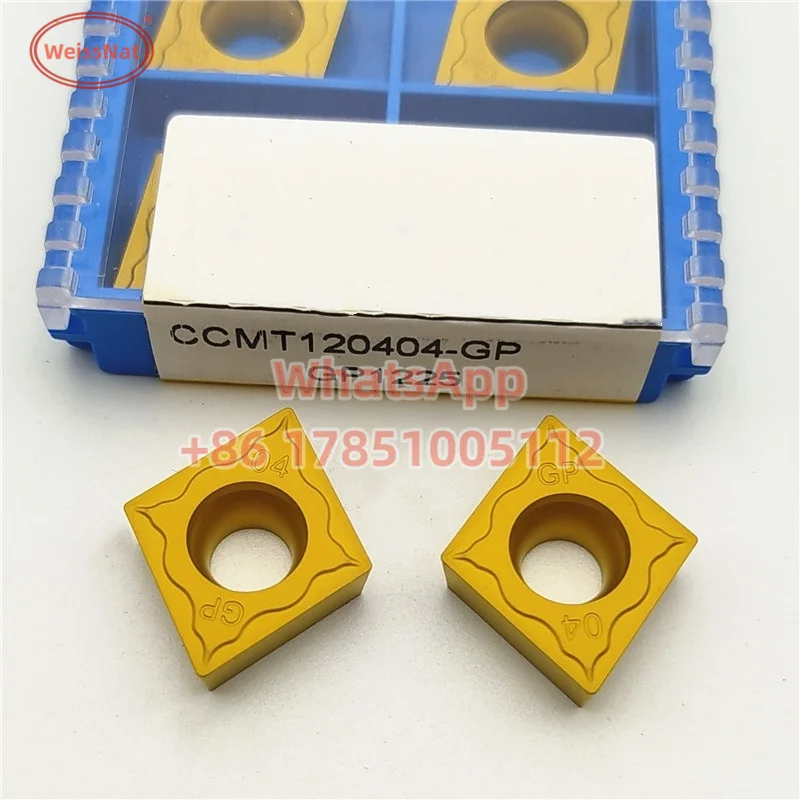 Inserções Ccmt para Inserção de Carboneto Ccmt060204 Ccmt060208 Ccmt09t302 Ccmt09t304 Ccmt120408 Gp1225 Gm1125 Gk1115 Gm3220 Gm3225 Gp91tf