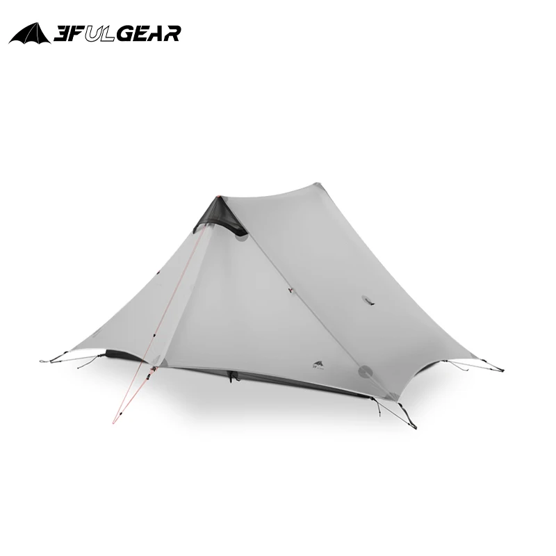 3F UL GEAR Lanshan 2 2 Person 230cm Outdoor Camping Tent Ultralight Camping 3/4 Season 15D Silnylon Rodless Tent
