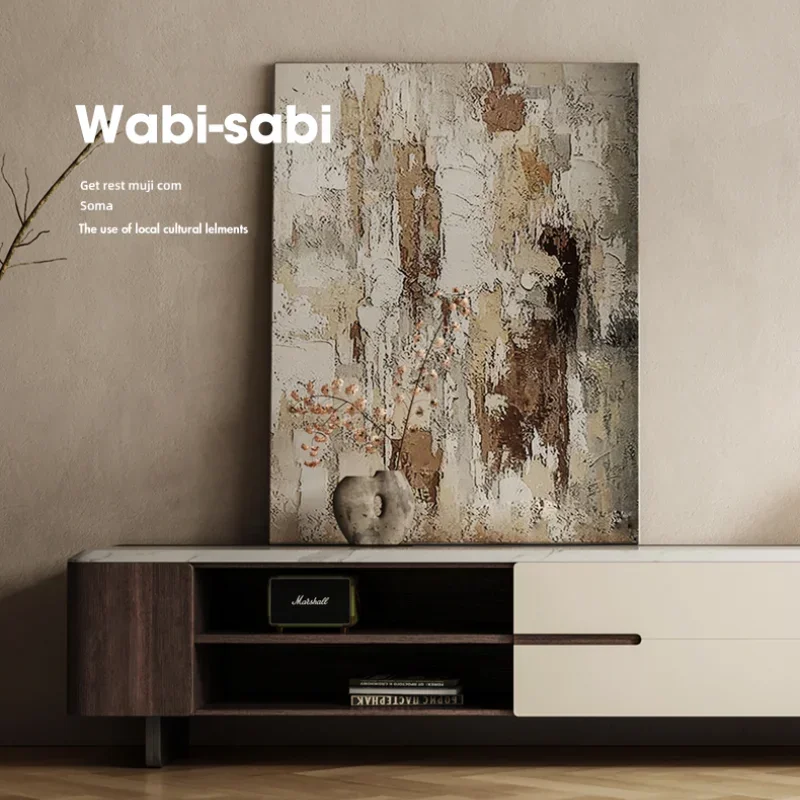 حامل تلفاز خشبي، خزانة تلفزيون، أثاث حديث، غرفة المعيشة، وحدة منزلية فاخرة، طاولة بقاعدة تدعم المهد #5