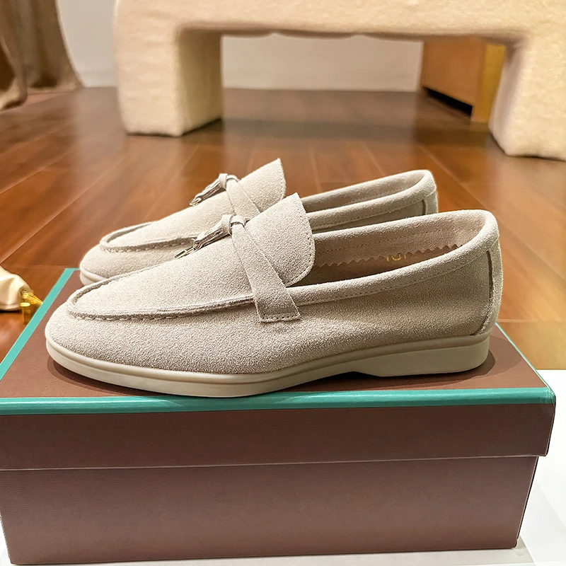 Nouveaux Mocassins en Daim Classiques de Marque LP de Haute Qualité 2026 – Chaussures Décontractées 