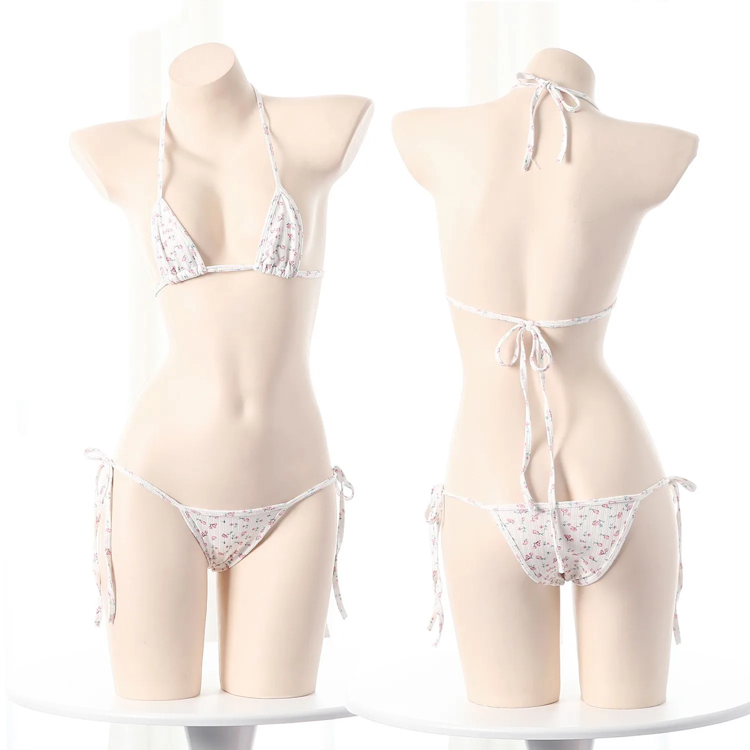 

Летние купальники с цветочным принтом, бикини, женский купальник, сексуальный комплект бикини с низкой талией, пляжная одежда, купальные костюмы с эффектом пуш-ап