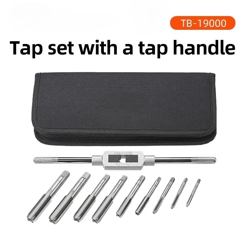 Super B Bicycle Repair Tools Tap Set with a Tap Handle High Hardness Material Precision Frame and Drill Bits TB-19000
