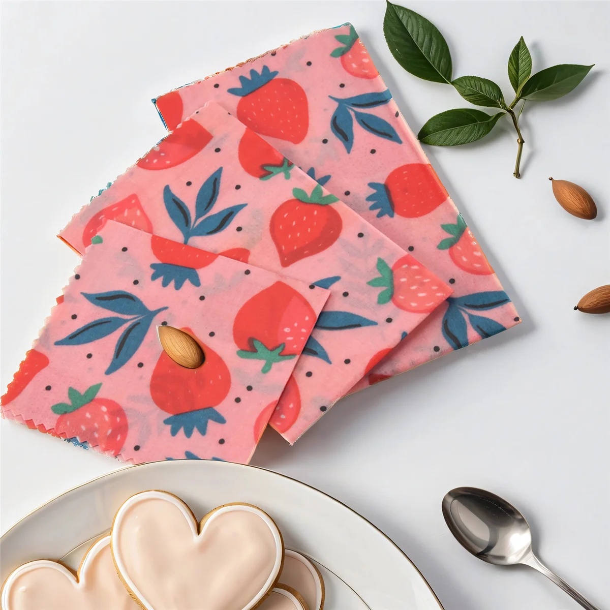 1 مجموعة قابلة لإعادة الاستخدام شمع العسل القماش التفاف الغذاء الطازجة حقيبة غطاء الغابة حفلة النحل الشمع التفاف لساندويتش الجبن HY