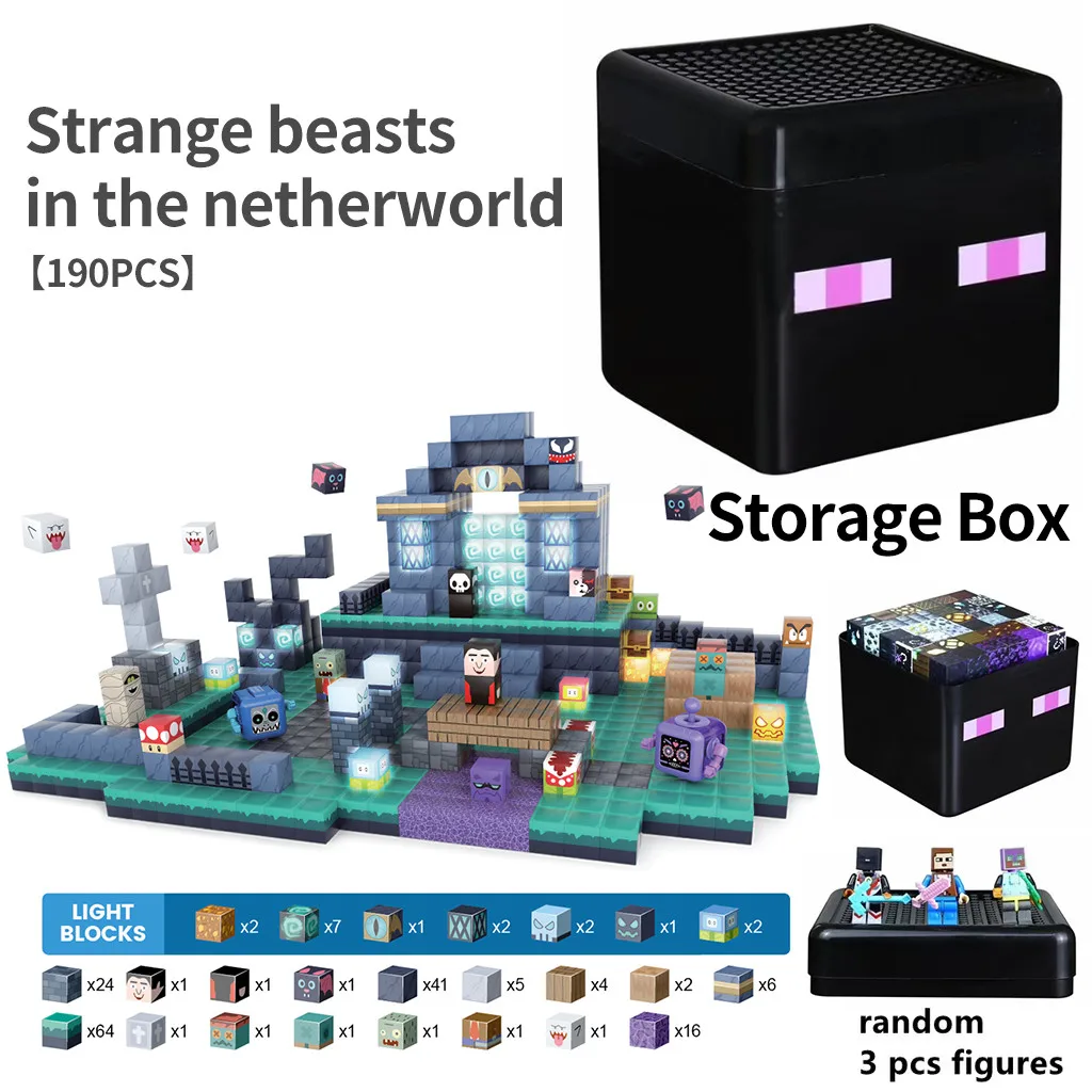 

Странный боазис в мире Нидергая DIY Магнит Строительные блоки Светящиеся игрушки, креативный подарок для детей