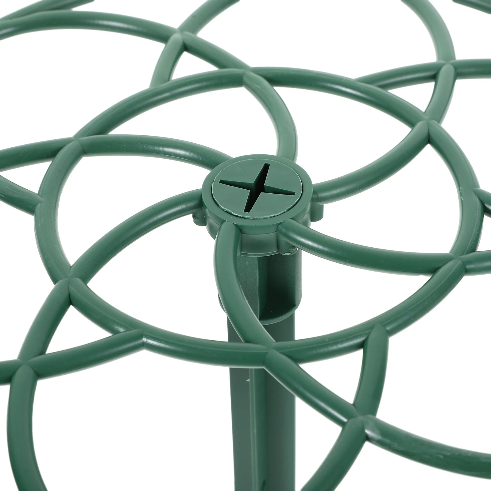 

2pcs Sunflower Shaped Stand 28CM 23CM Plants Support Rack Gardening Climbing Lollipop Flower Stands Green Practical