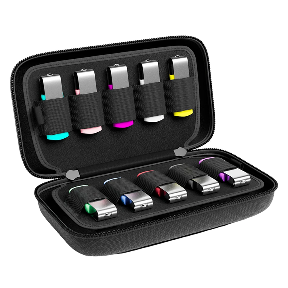 Estuche rígido con soporte USB a prueba de golpes, bolsa de almacenamiento para unidad Flash USB, caja de almacenamiento, organizador de accesorios electrónicos para bolígrafo con unidad Flash USB