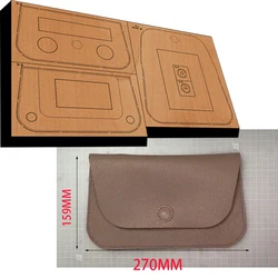 New Japan Steel Blade Wooden Die Long Style Handbag Wallet Leather Craft Punch Hand Tool Cut Knife Mould XF143