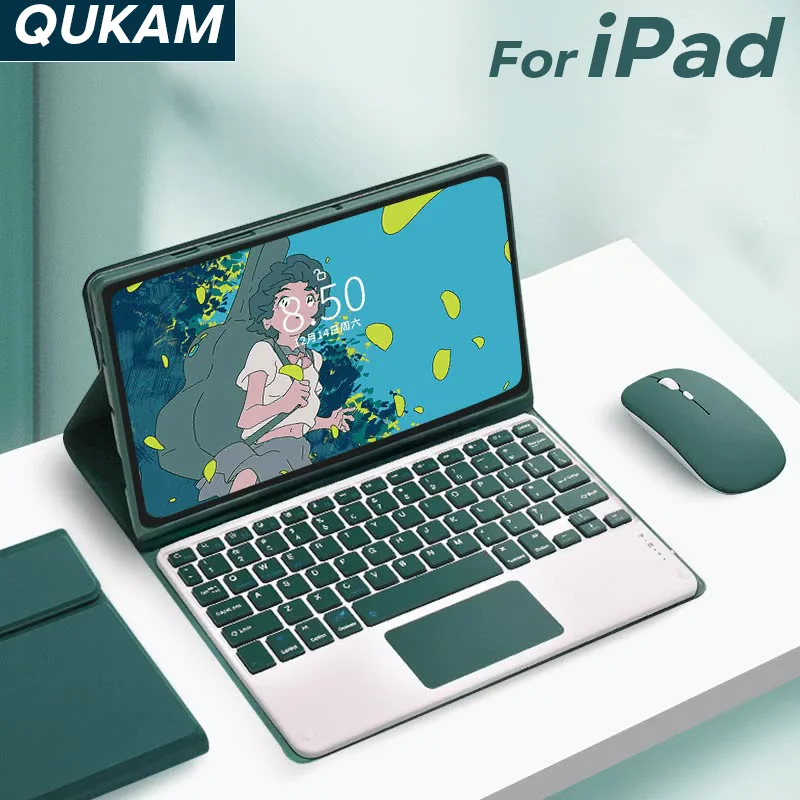 For iPad Multilingual keyboard For iPad Pro 11 2021 2020 Mini 6 10.2 9/8/7th 2018 2017 5 6th Pro 11 12.9  Air 3 2 Mini 4 5 Case