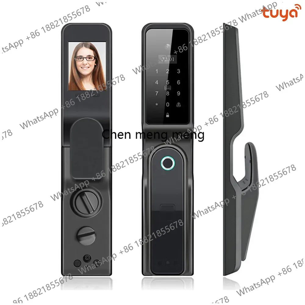 

Wifi Video Smart Lock Digital Door Viewer Doorbell Active Face Fingerprint Unlock Tuya Remote Access Electronic Code Door Lock