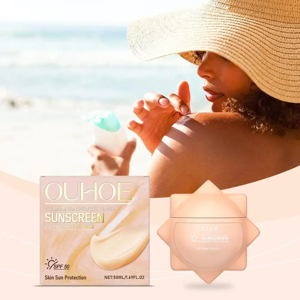 SPF50PA++ 리터치 선스크린 방수 땀 방지 항산화 크림 보호 태양 보습 케어 스킨 제품 Fa P9E5