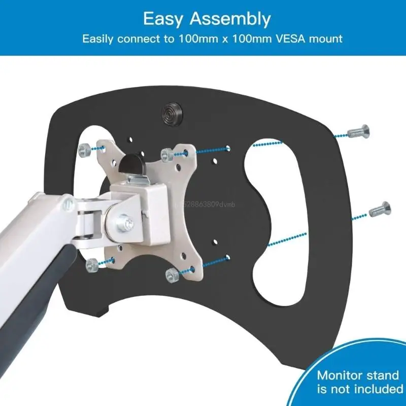 Imagem -04 - Acessório para Laptop Dml1 Bandeja Suporte para Montagem Prata para Laptop Tablet Macbooks Vesa 75 100 8kg