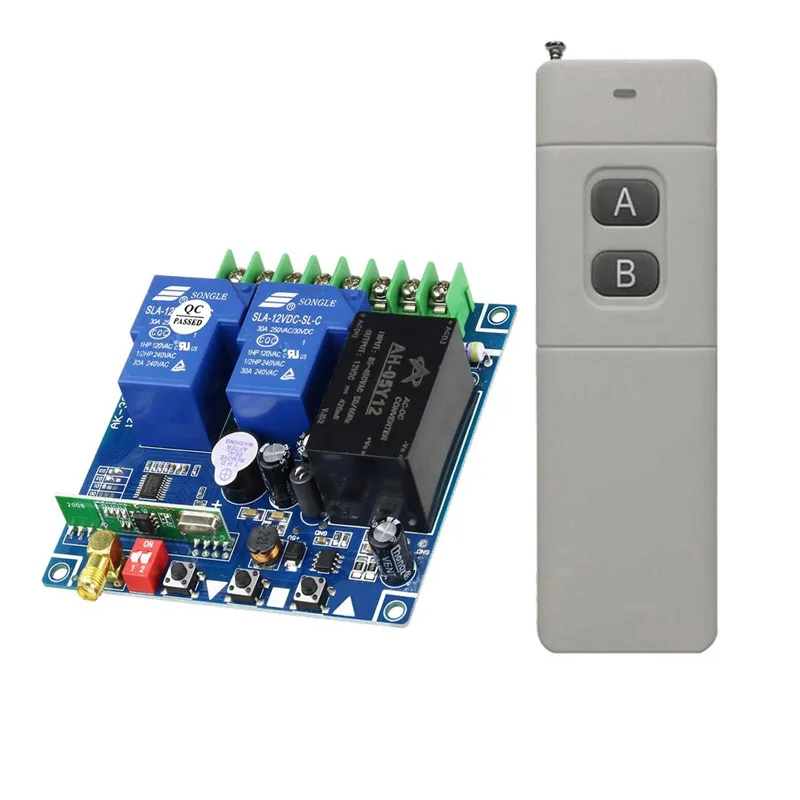 30A relay  AC 220 V   250V  380V 2 CH  RF Wireless Remote Control  Safety remote control for high power pump motor