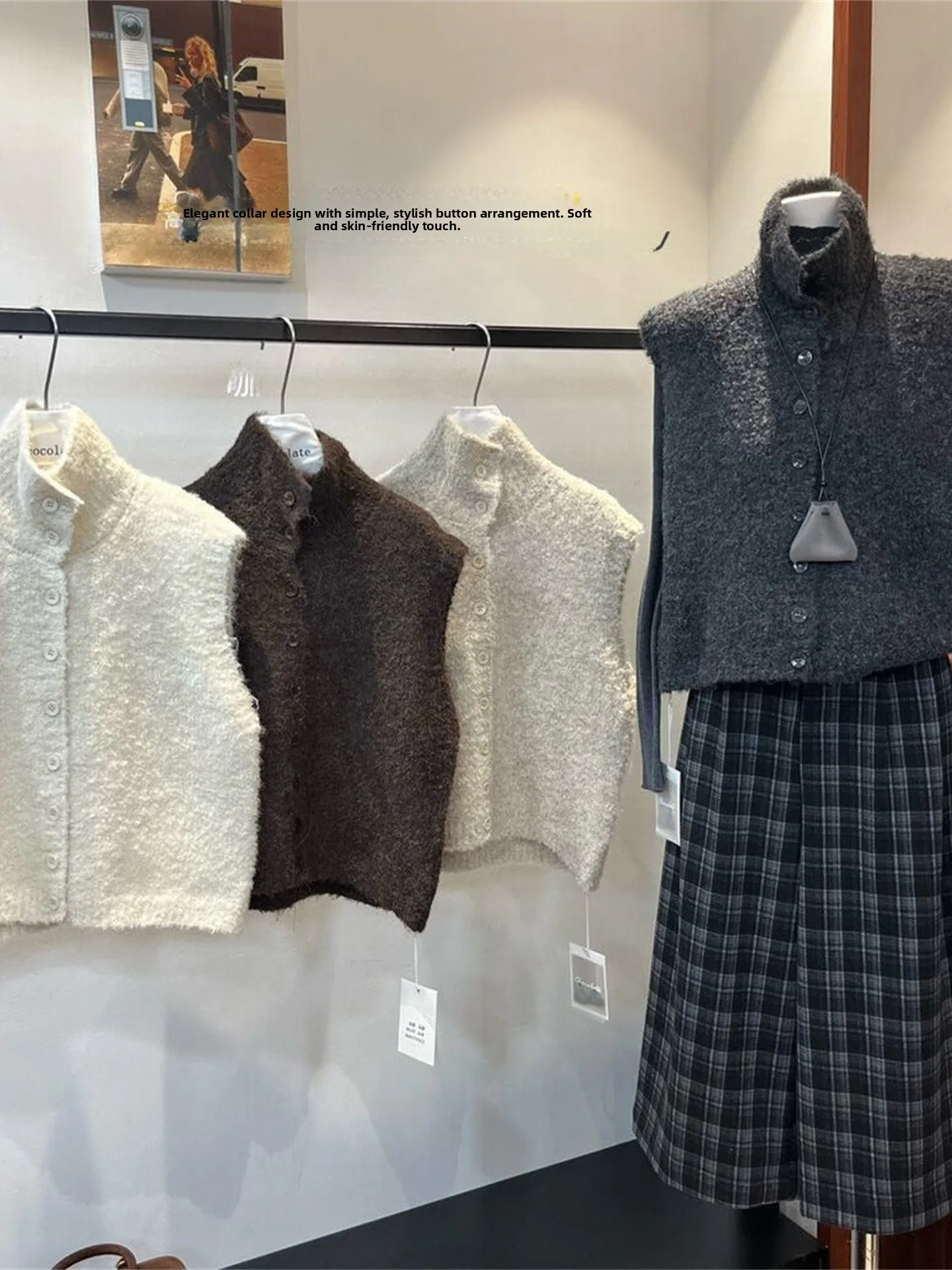 

Модный женский жилет с высоким воротником, цветной, повседневный, укороченный, на одной пуговице, осенняя новинка