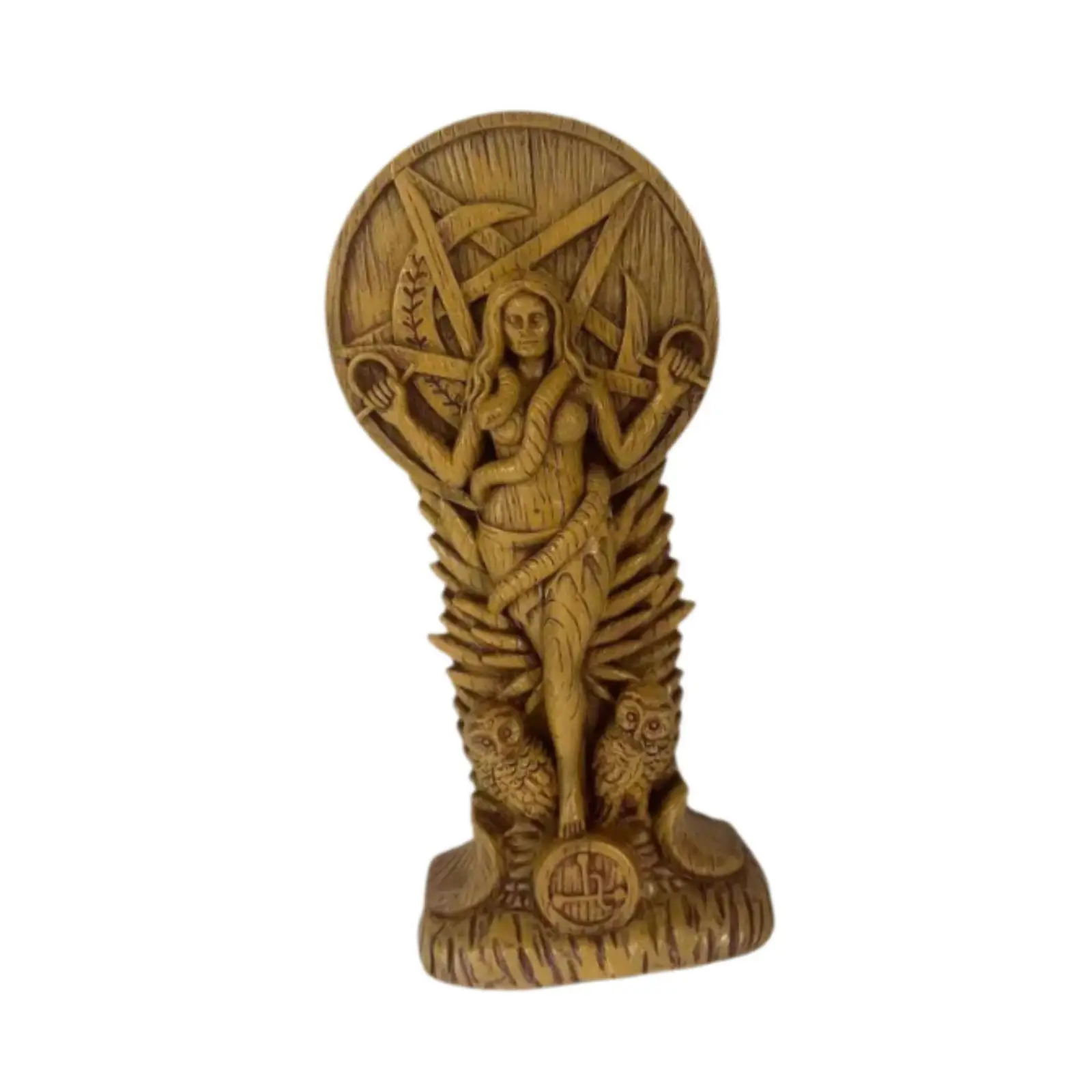 Goddess Witch Snake Woman Statue Birthday Gift Desktop Decoration Resin Figurine for Bookshelf Hotel Entrance Living Room Desk