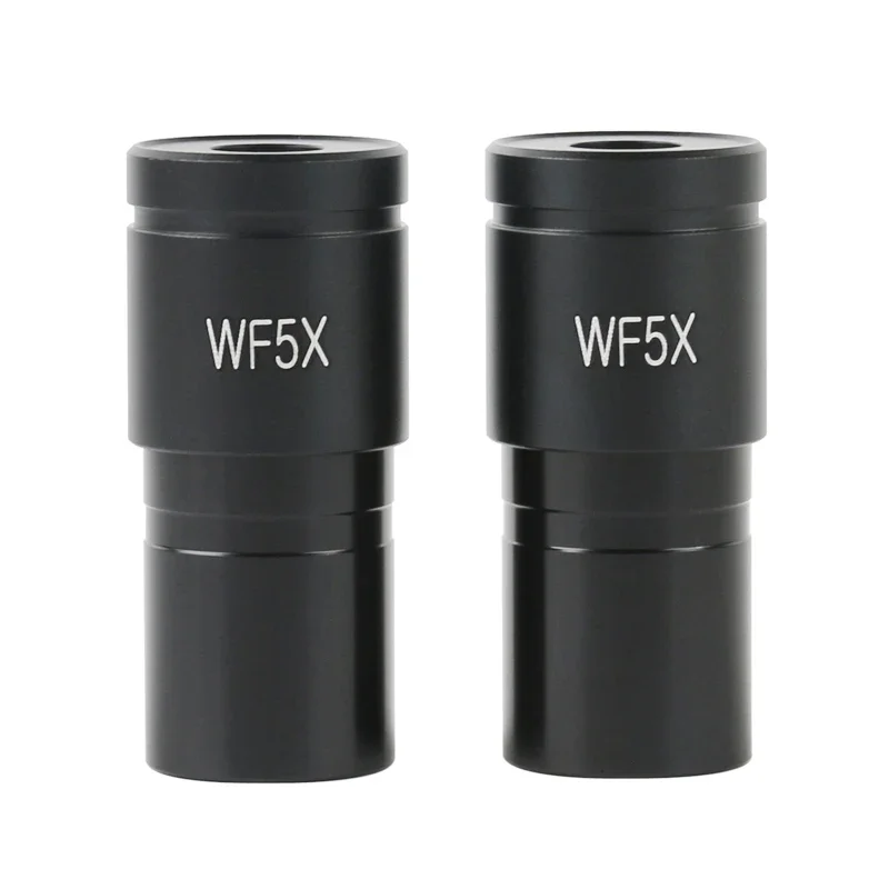 2 pz/set WF5X WF10X WF16X WF20X WF25X WF30X Microscopio Biologico Oculari Accessorio Ampio Campo Wide Angle Lens 23.2 millimetri di Diametro
