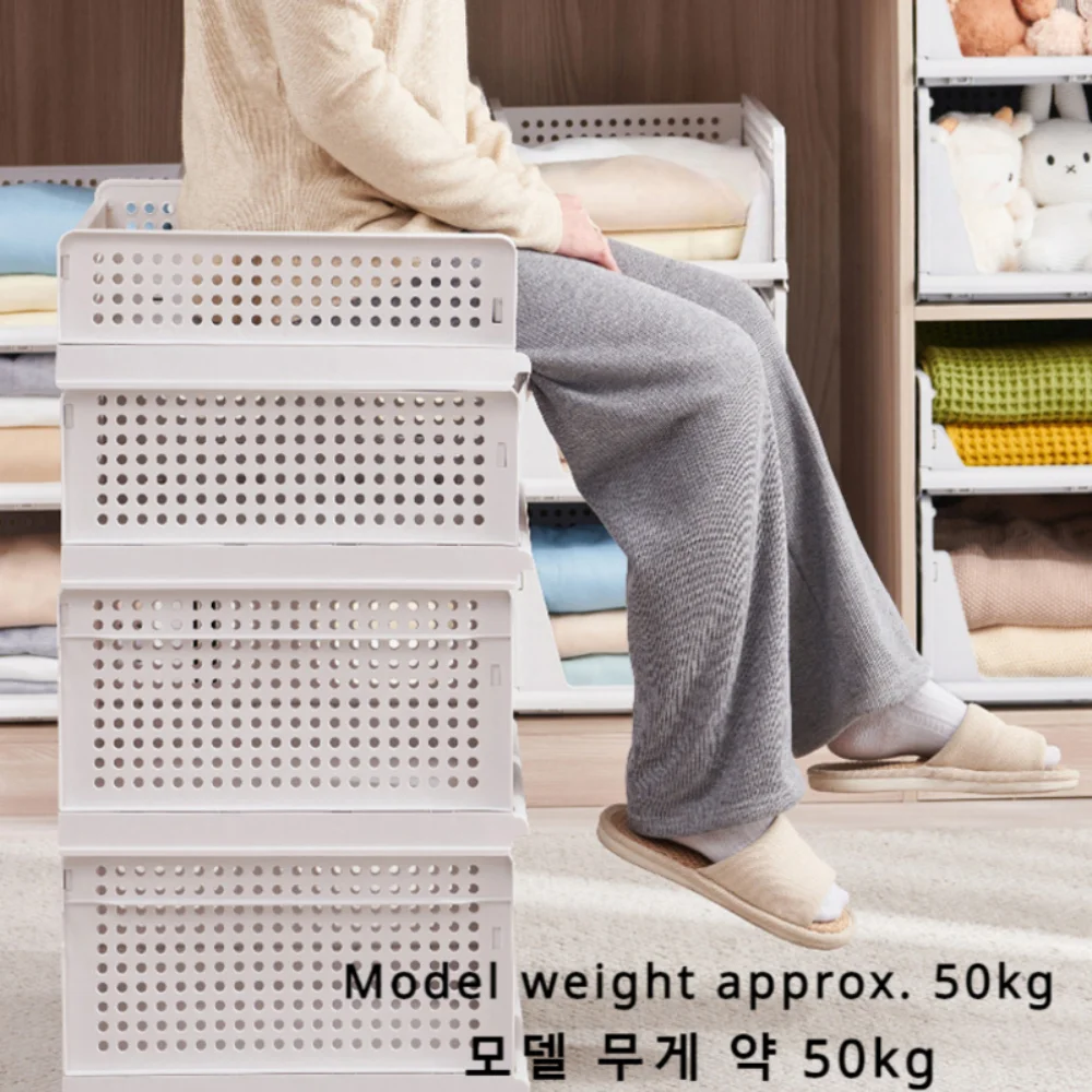 1/2/4pcs Clothes Storage Drawer Household Layered Storage Box Partition Clothes Sorting Rack Storage Basket Drawer Organization