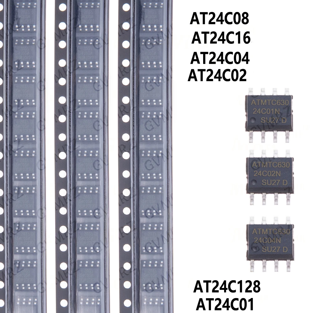 10PCS/LOT AT24C128 AT24C256 AT24C512 SOP8 AT24C02 AT24C01 AT24C08 AT24C04 AT24C16 AT24C32 AT24C64