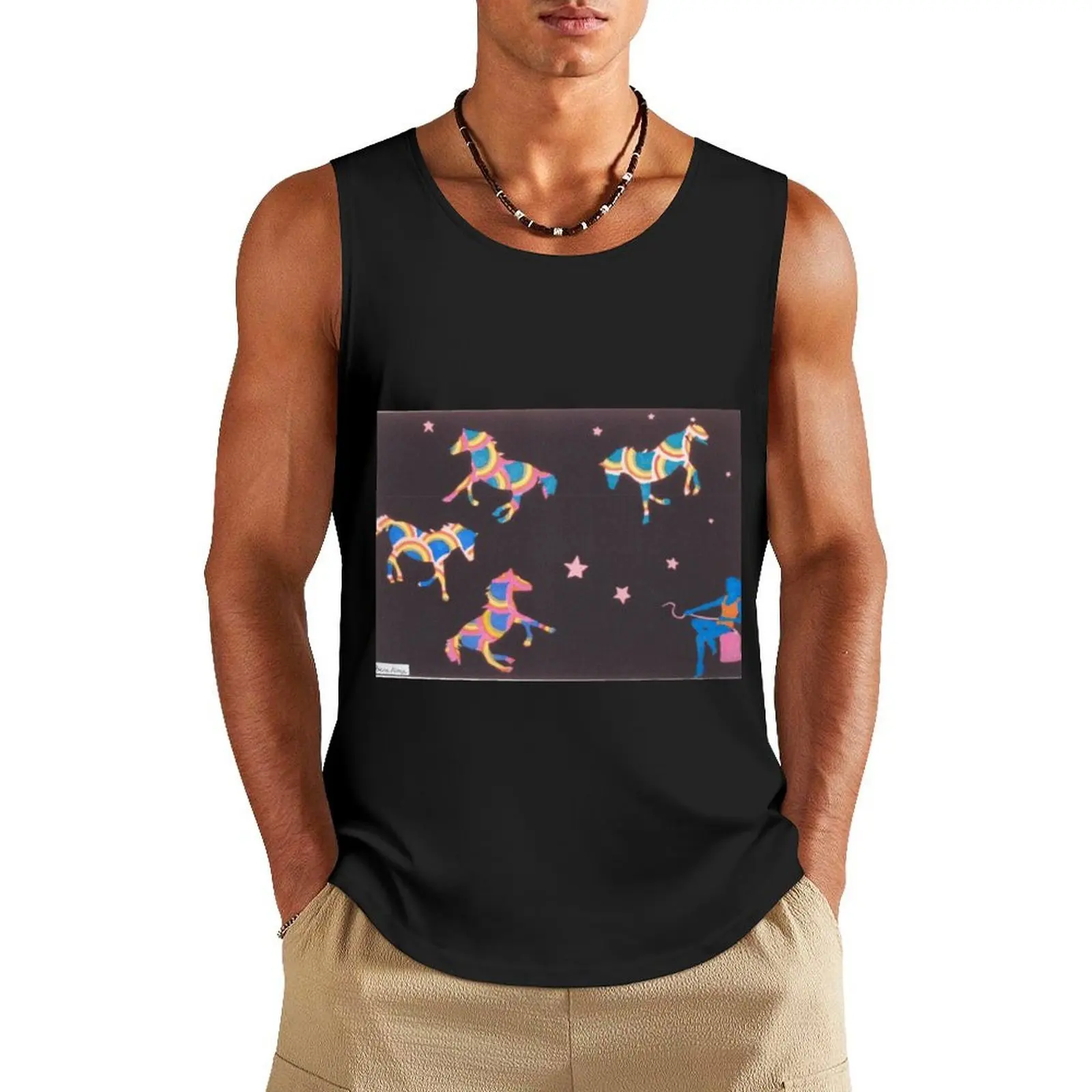 

Heavenly Horses Jubilation Print from Papercut Tank Top t-shirt Men's clothes for men sexy clothes men Sports clothing