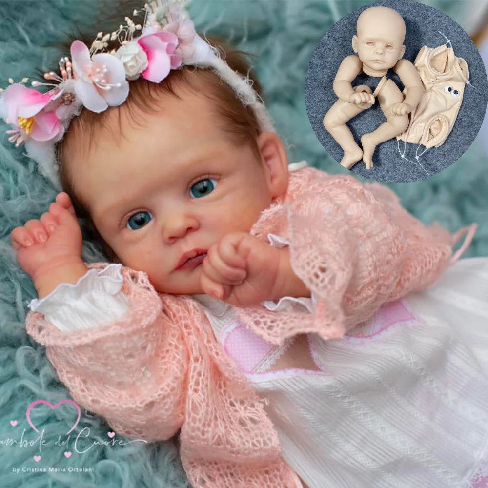 New 20 Inches Bebe Reborn Baby Kit Joleen Blank Unpainted Unfinished Molds Vinyl Parts Reborn Kit