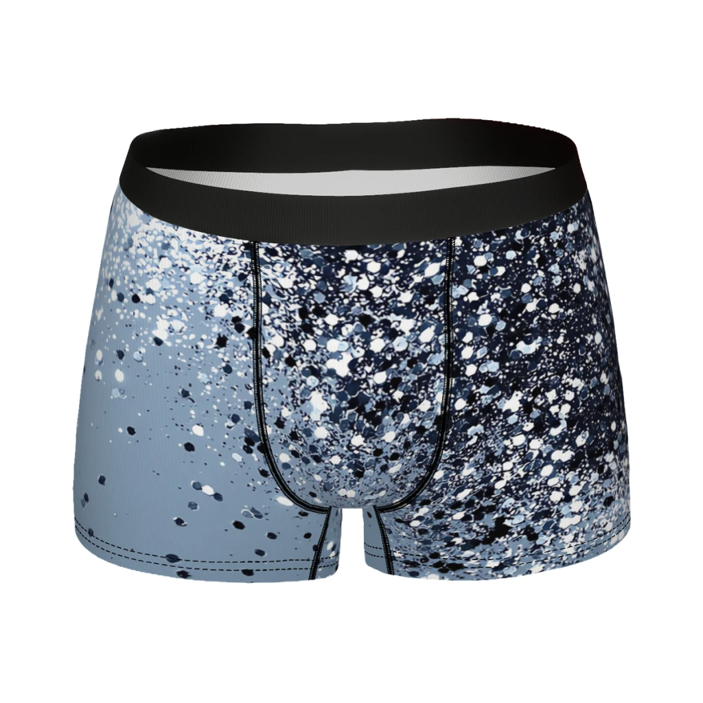 Sparkling Blue Lady Glitter Color Underpants Homme Panties Men's Underwear Print Shorts Boxer Briefs