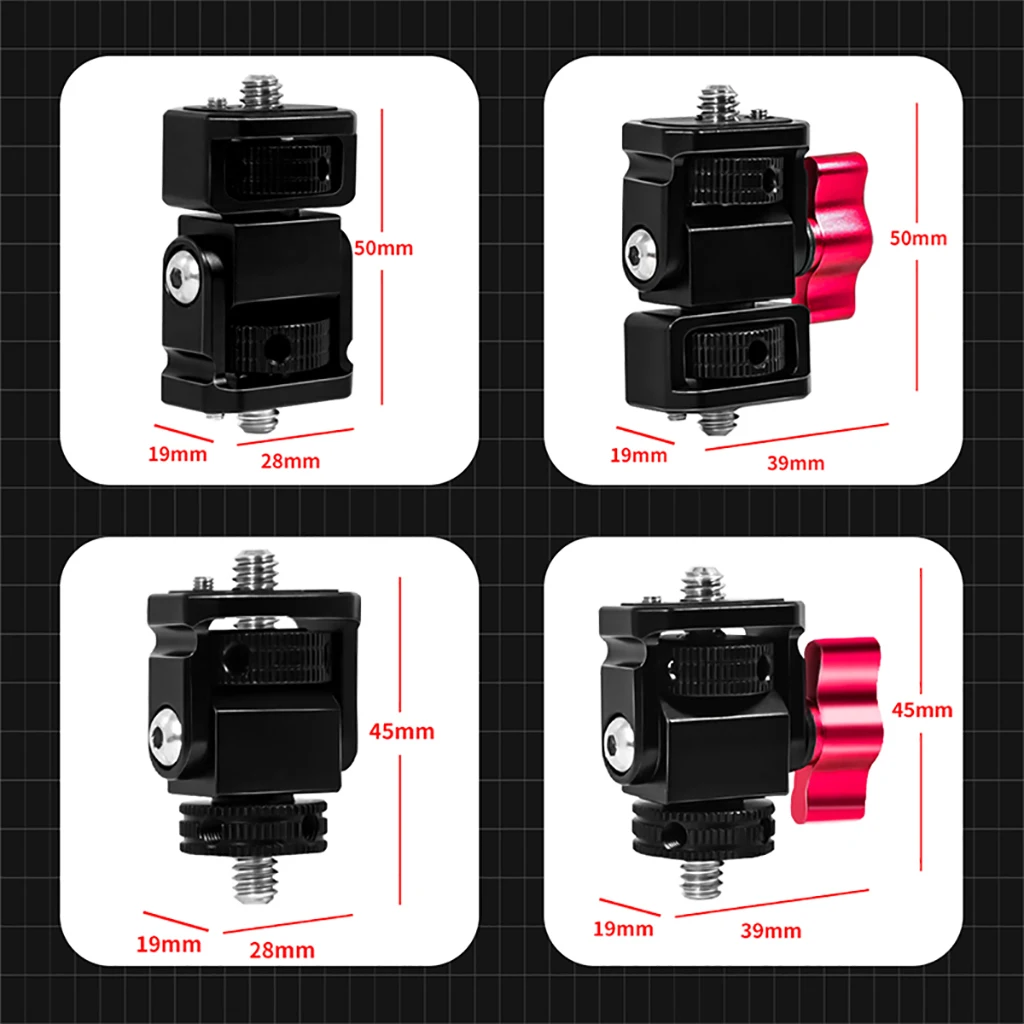 Monitor EVF Ständer Halter Kaltschuh Halterung für Kamera Feld Monitor Mikrofon Blitzschuh Einstellbare Stabilisator für GoPro DJI Action – Detail 19