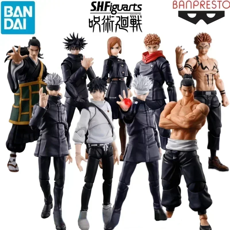 

Bandai Genuine Original S.H.Figuarts Jujutsu Kaisen Todo Aoi Satoru Gojo Itadori Yuji Fushiguro Megumi Ryomen Sukuna Figures Toy