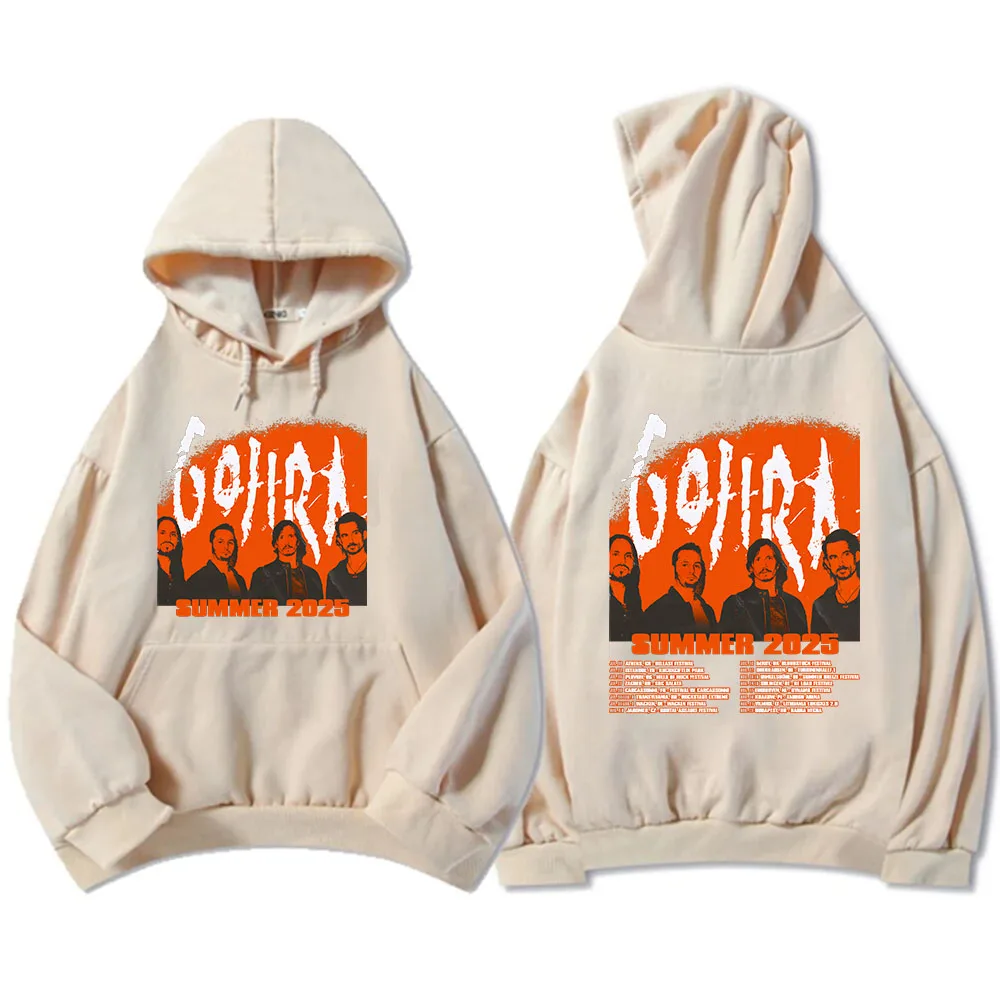 Heavy Mental Band Gojira Summer 2025 Tour Hoodies Winter Hooded Sweatshirts for Men/Women Casual Round Neck Unisex Streetwear