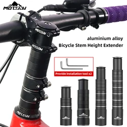 MOTSUV Bicycle Height Increase Fork Rod Extender Bike DIY 28.6mm Handle Rise 115/130/180/210mm Free Adjustment Adapter Parts NEW