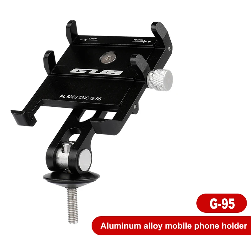 AliExpress GUB Bicycle Mobile Phone Holder Aluminum Navigation Bike Phone Holder for 3.5-7.2" MTB Road Cycling Stem Headset Cover Bracket