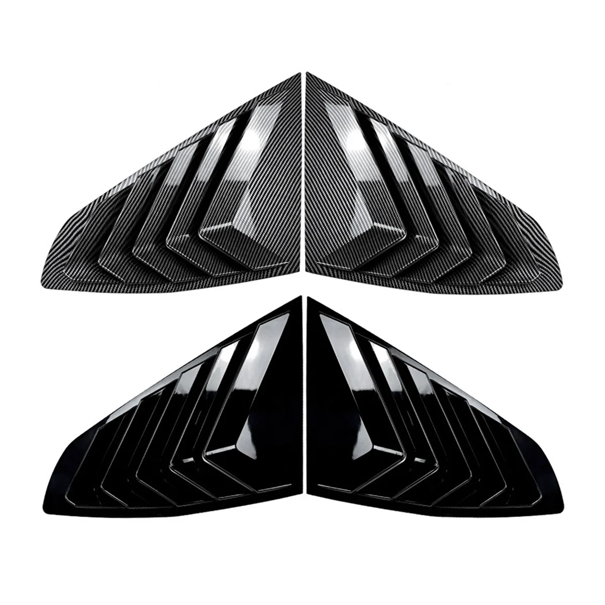 Car Rear Window Louvers Shutters Blinds Cover Trim for BMW 4 Series Gran Coupe G26 2020+ Car Accessories Carbon Fiber