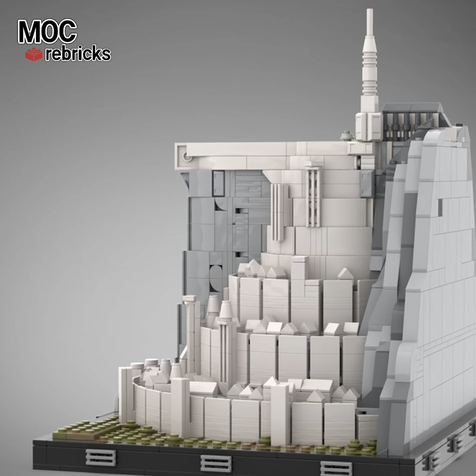 MOC Building Block Creative Expert White City Architecture Collection Display ornamenti assemblaggio modello mattoni giocattoli regalo per bambini