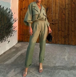 Women Elegant Style Suits 2024 Spring/summer Latest Solid Color High-End Temperament Versatile Long Sleeved Minimalist Set Pants