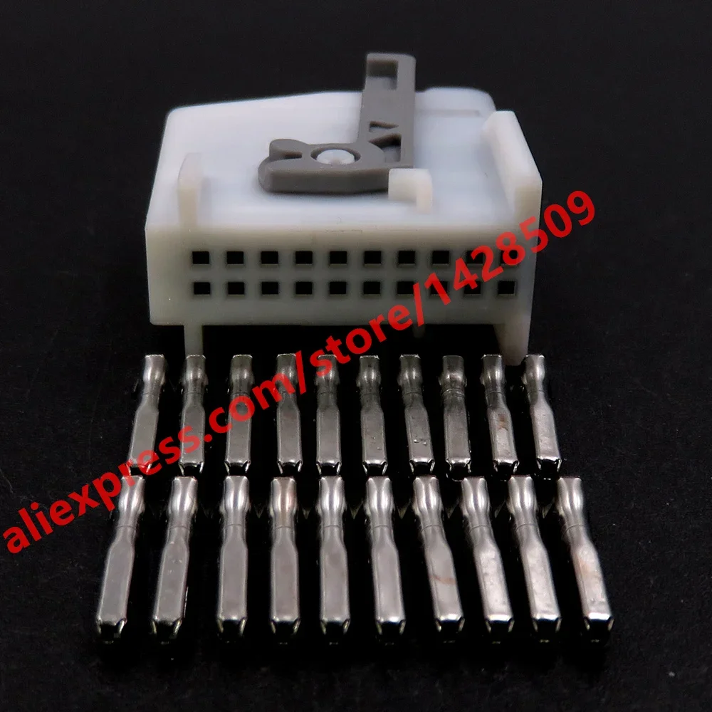 1 Pcs 20 Pin Car Wiring Terminal Plug Automobile Low Power Socket 2-1718422-1 Auto Plastic Housing Unsealed Connector