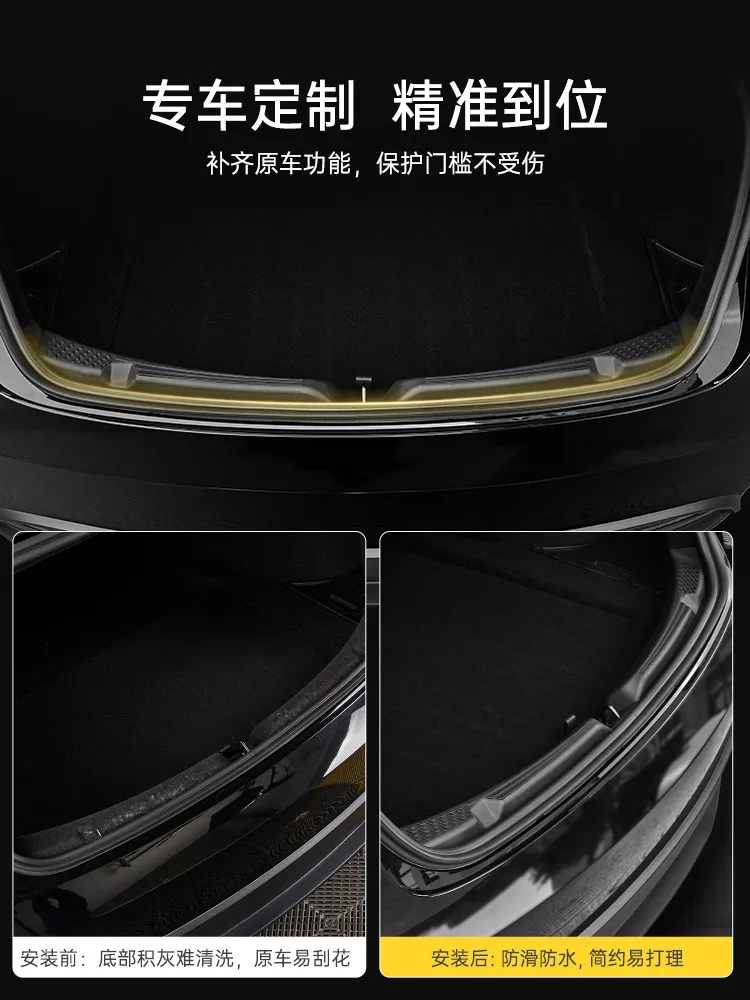 Applicable To The New Version of Tesla Model Y/3 Trunk Threshold Protection Strip, Scratch-proof Protective Plate