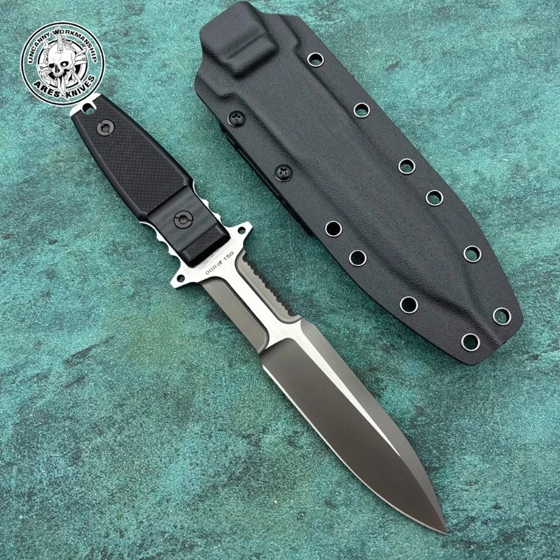 Ex-Guards Straight Knife, Outdoor Camping Straight Knife, Limited Edition AUS-8 Steel/G10 Handle（High end version）